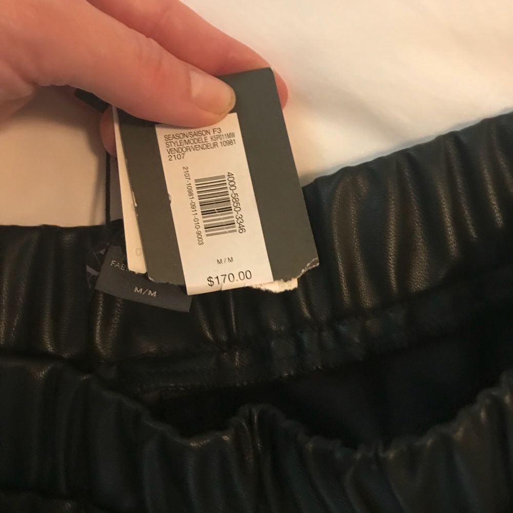 Armani Exchange imitation leather pants - Picture 3 of 8